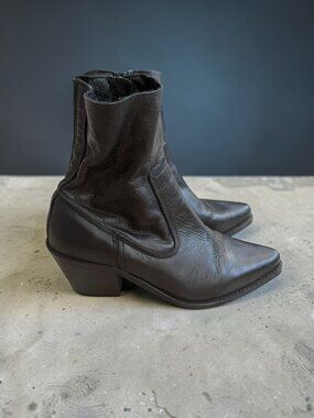 CHIO Womens Black Leather Ankle Boots Size 36 / 6